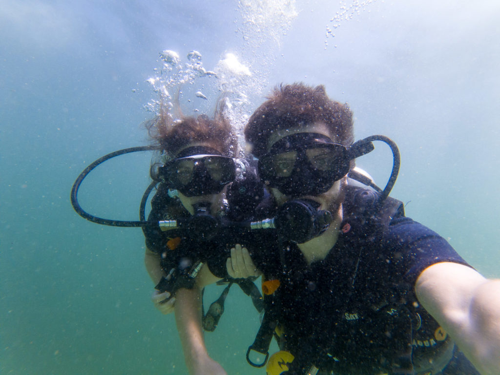 Johanna & Armand diving at Ko Yang East