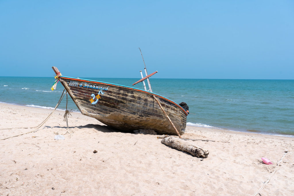 Boat at Cha-am Beach