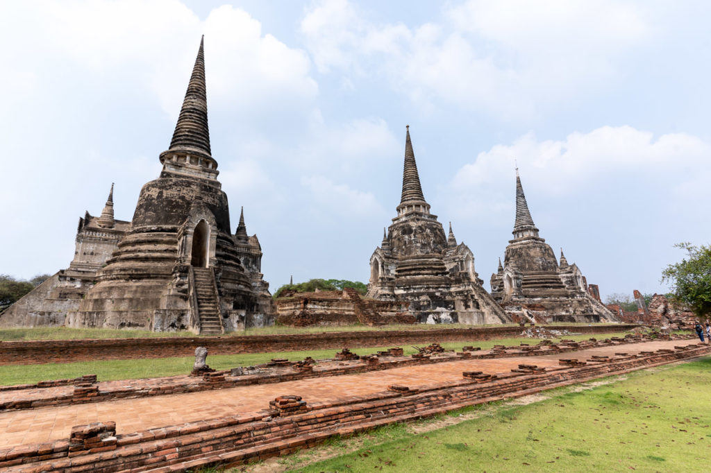 The three Chedis of Wat Phra Si Sanphet, Ayutthaya Historical Park