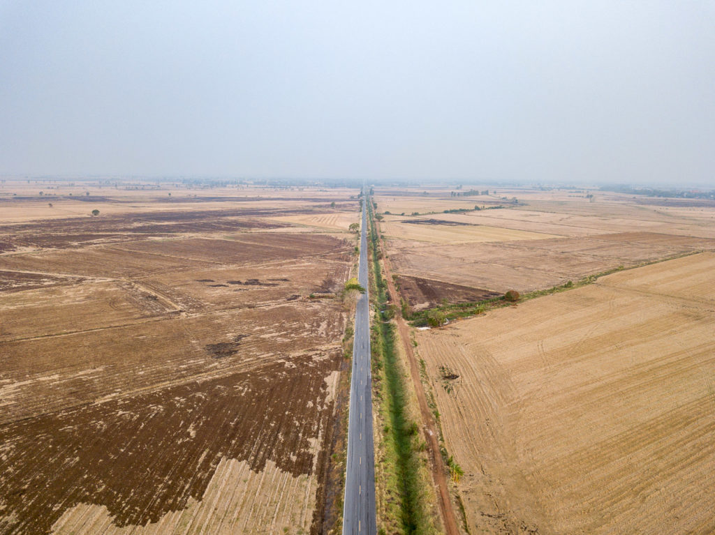 Farmland road nearby Phai Yai